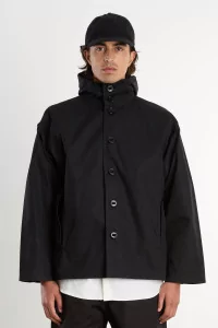 Veste Homme Coton Giza MAN-TLE Gill Jacket – Black | Centre Commercial
