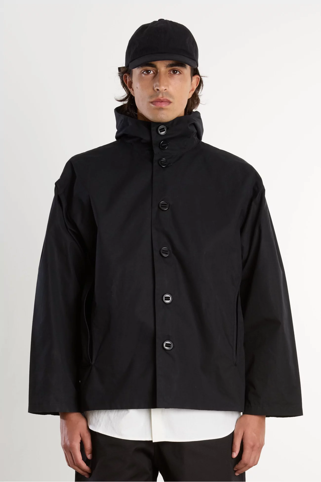 Veste Homme Coton Giza MAN-TLE Gill Jacket – Black | Centre Commercial