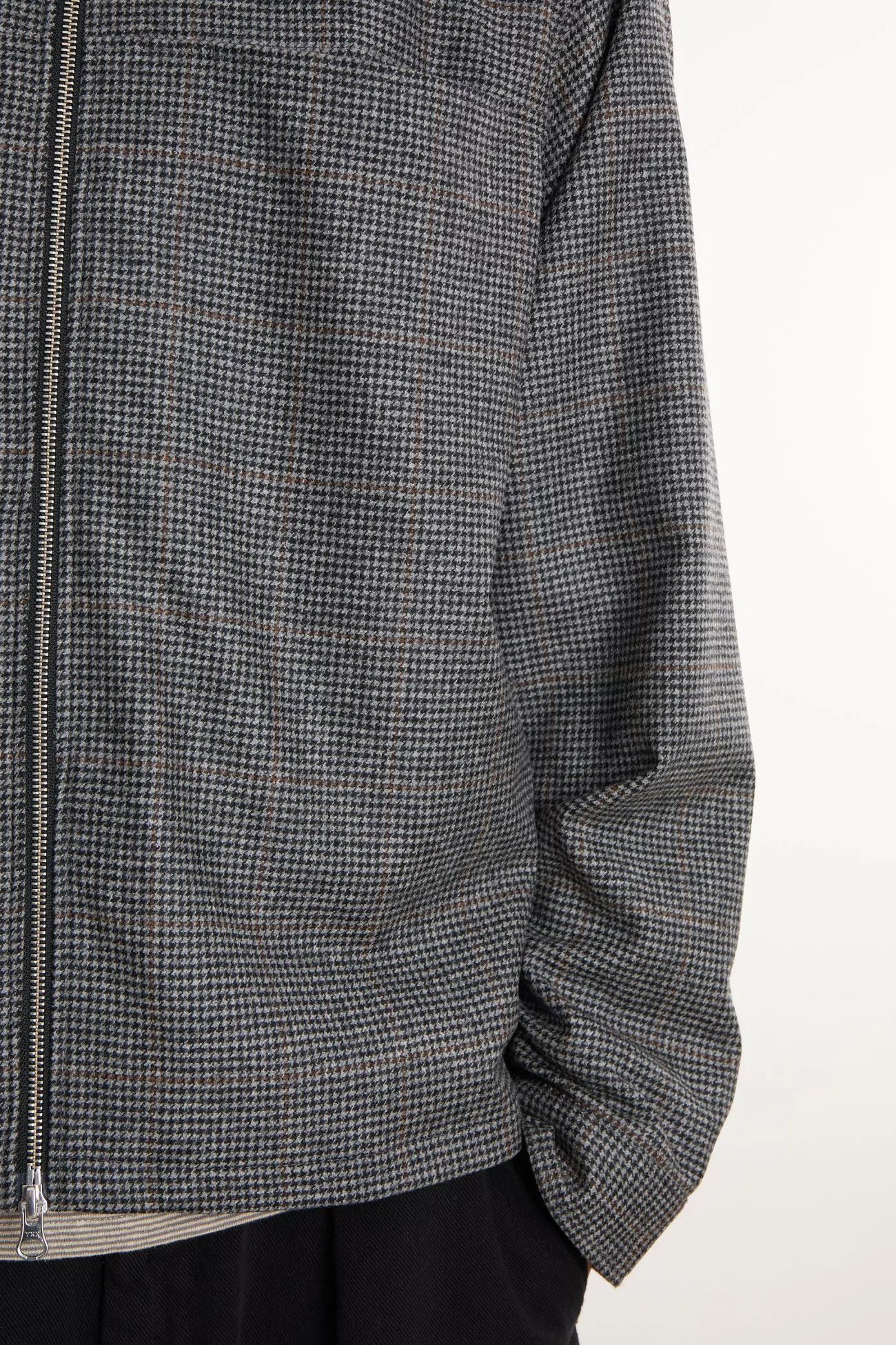 Men's Wool Cashmere Another Overshirt 3.0 – Grey Check | Centre Commercial