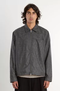 Men's Wool Cashmere Another Overshirt 3.0 – Grey Check | Centre Commercial