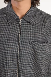 Men's Wool Cashmere Another Overshirt 3.0 – Grey Check | Centre Commercial