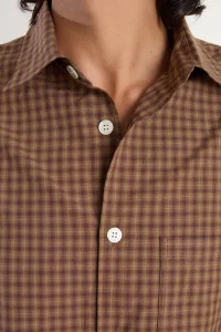 Men's Organic Cotton Another Shirt 4.0 – Brown Check | Centre Commercial