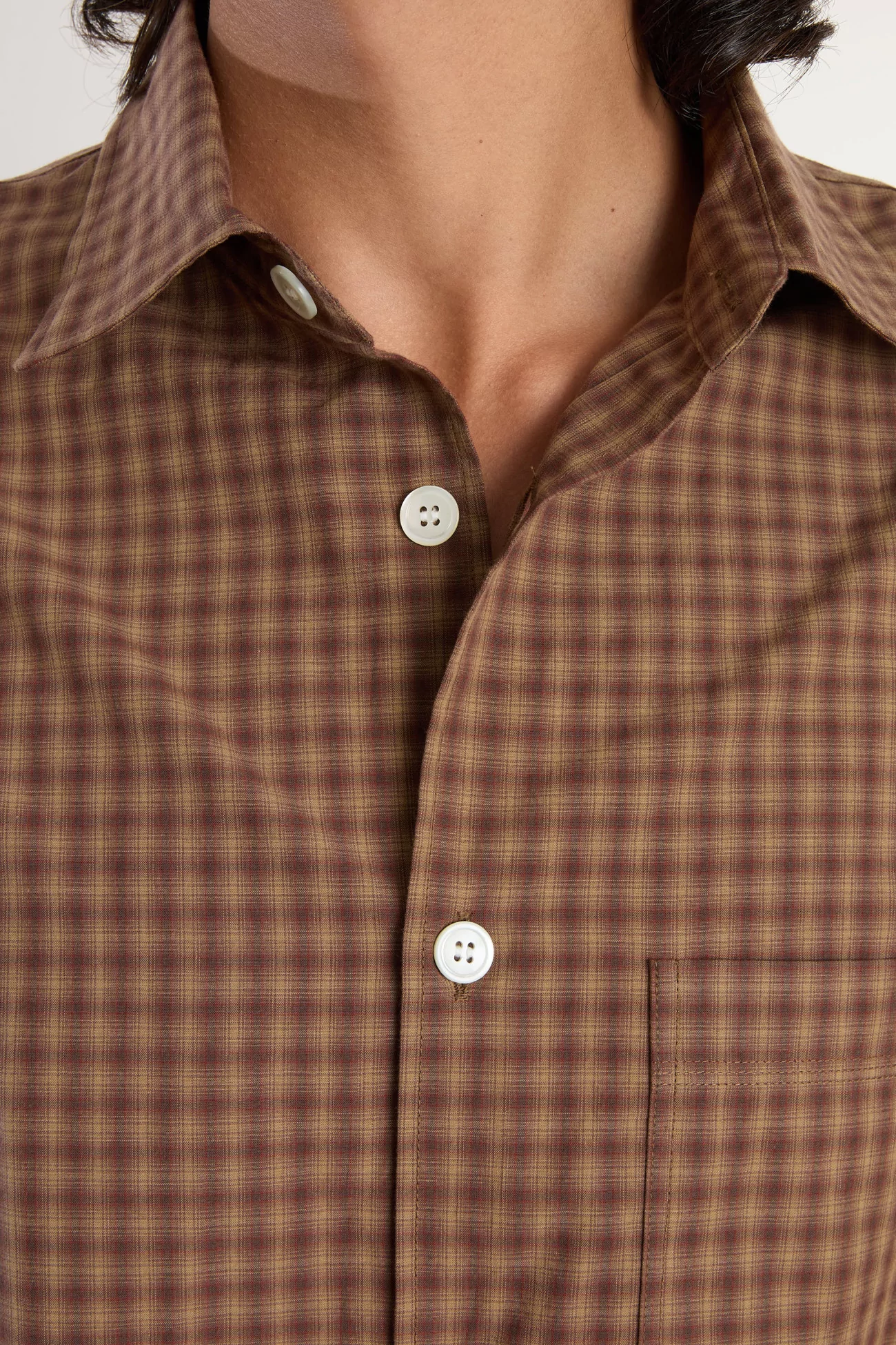 Men's Organic Cotton Another Shirt 4.0 – Brown Check | Centre Commercial