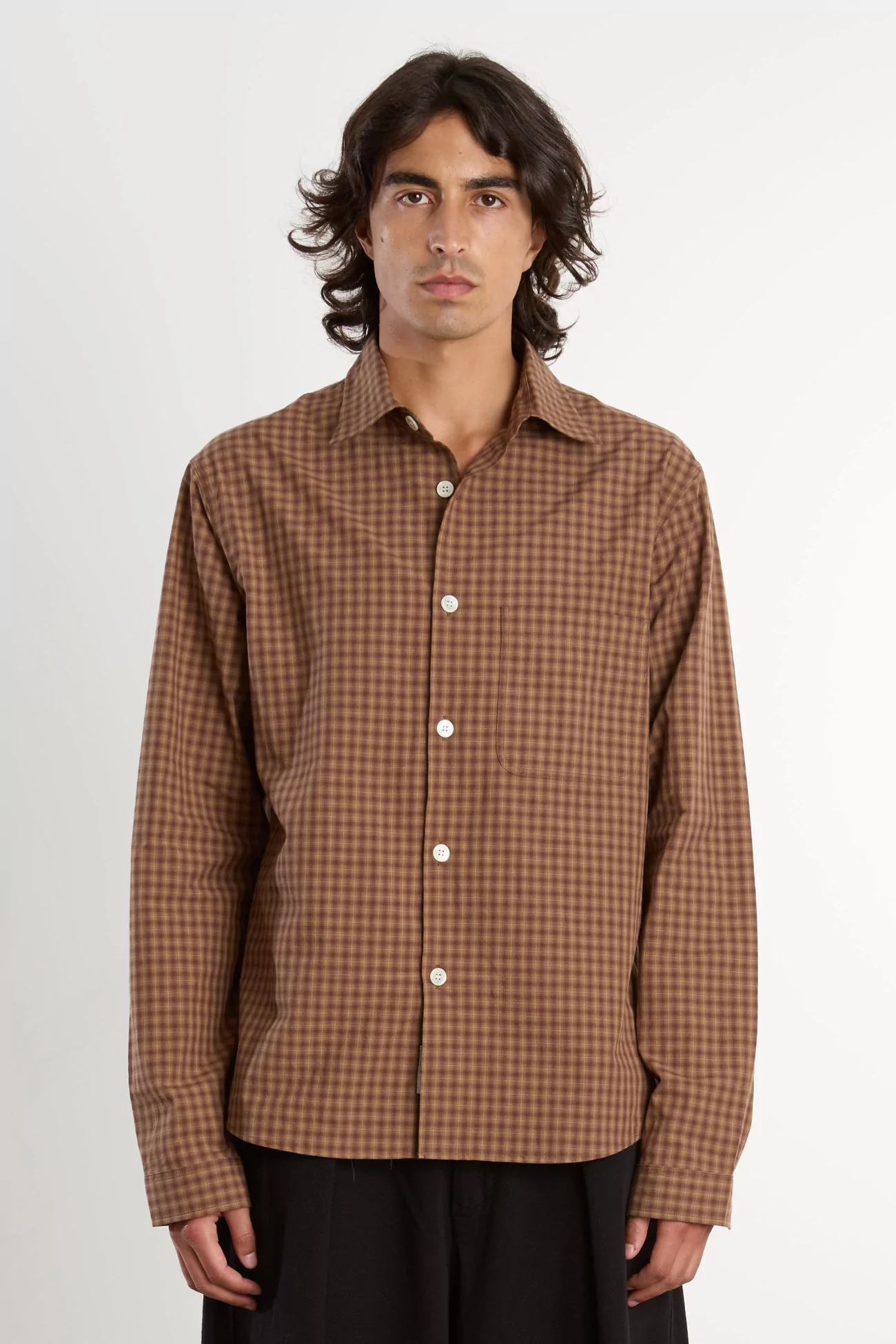 Men's Organic Cotton Another Shirt 4.0 – Brown Check | Centre Commercial