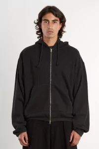 Men's Organic Cotton Another Zip Hoodie 1.0 – Jet Black | Centre Commercial