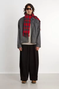 Men's Wool Cashmere Another Overshirt 3.0 – Grey Check | Centre Commercial