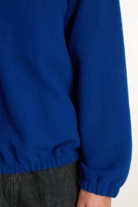 RIER Natural Wool Fleece Pullover – Indigo | Centre Commercial