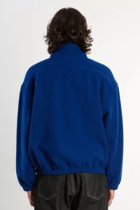 RIER Natural Wool Fleece Pullover – Indigo | Centre Commercial