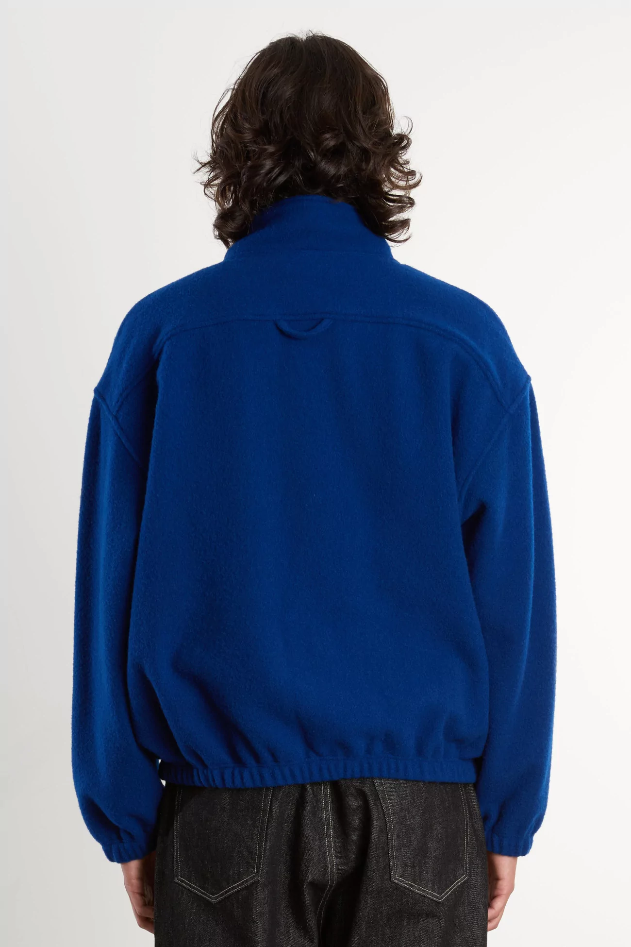 RIER Natural Wool Fleece Pullover – Indigo | Centre Commercial