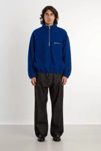 RIER Natural Wool Fleece Pullover – Indigo | Centre Commercial