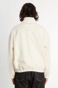Pull Fleece Homme Laine Naturelle RIER – White | Centre Commercial