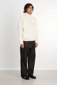 Pull Fleece Homme Laine Naturelle RIER – White | Centre Commercial