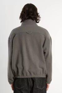 Pull Fleece Homme Laine Naturelle RIER – Zinc | Centre Commercial