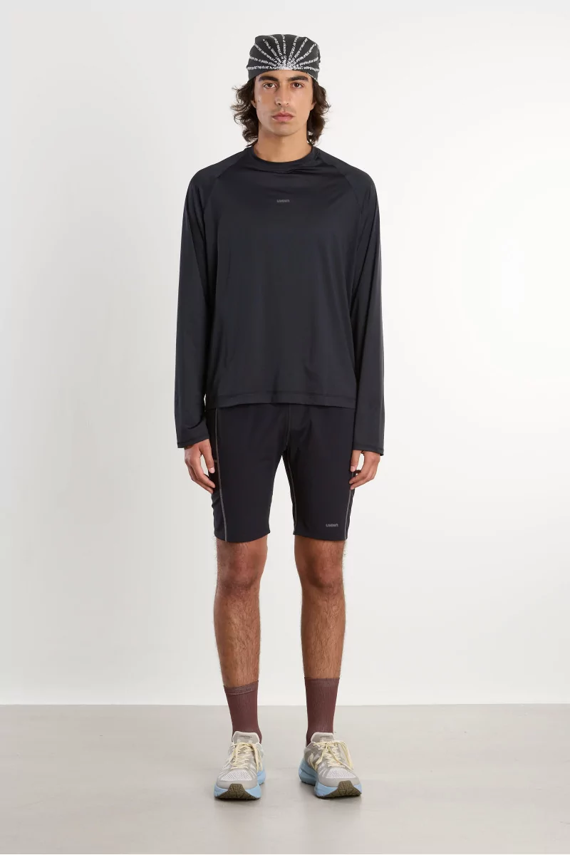 UNNA Shiny Long Sleeve Running Base Layer – Black | Centre Commercial