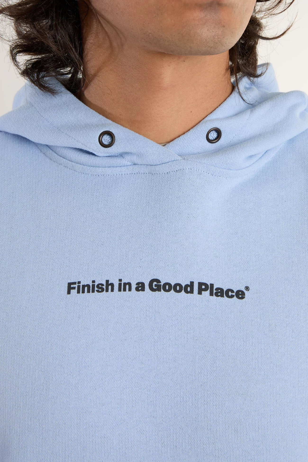 UNNA Slow Motion Organic Cotton Hoodie – Serenity Blue | Centre Commercial