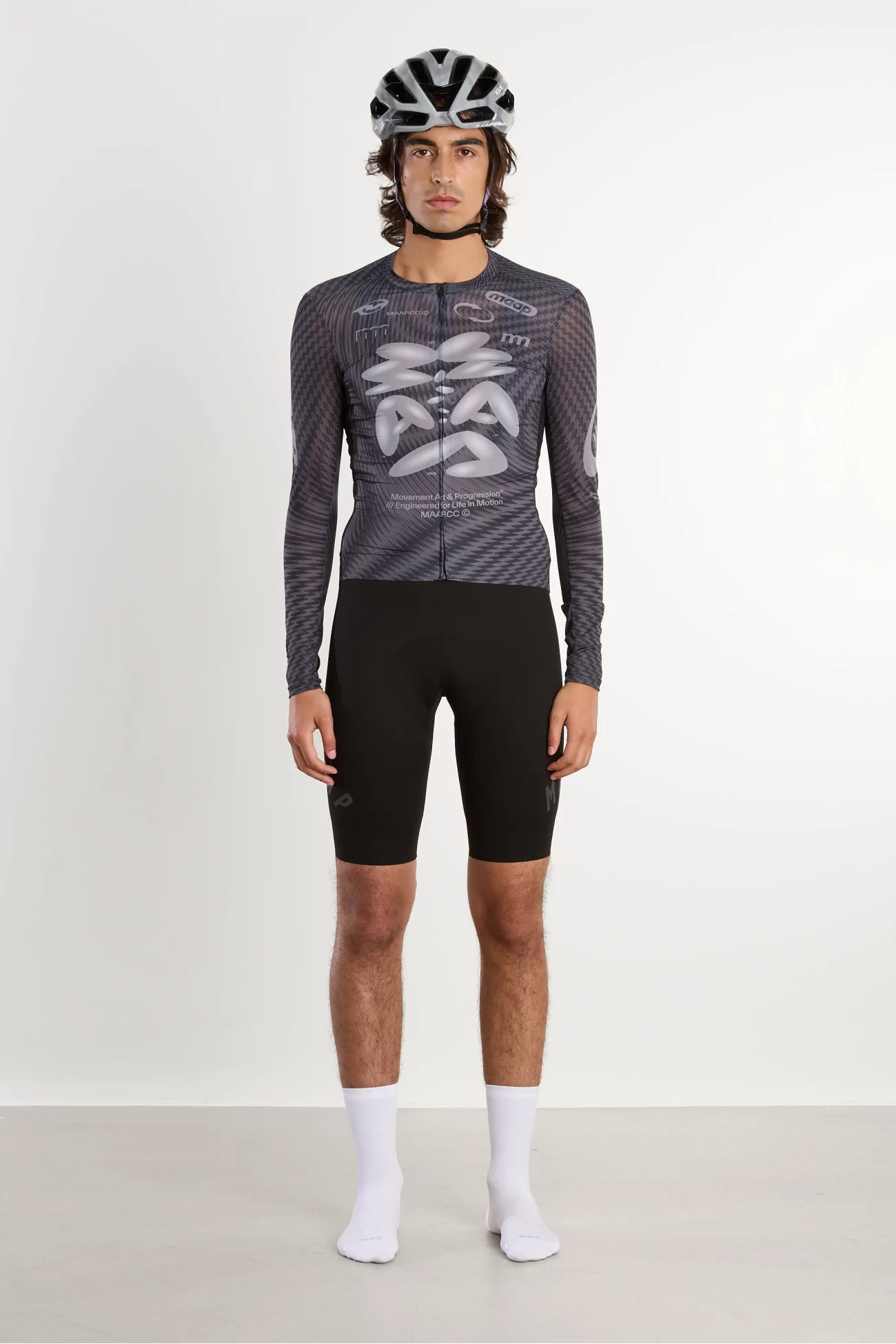 Men's Spectrum Pro Air LS Cycling Jersey MAAP – Carbon Black | Centre Commercial
