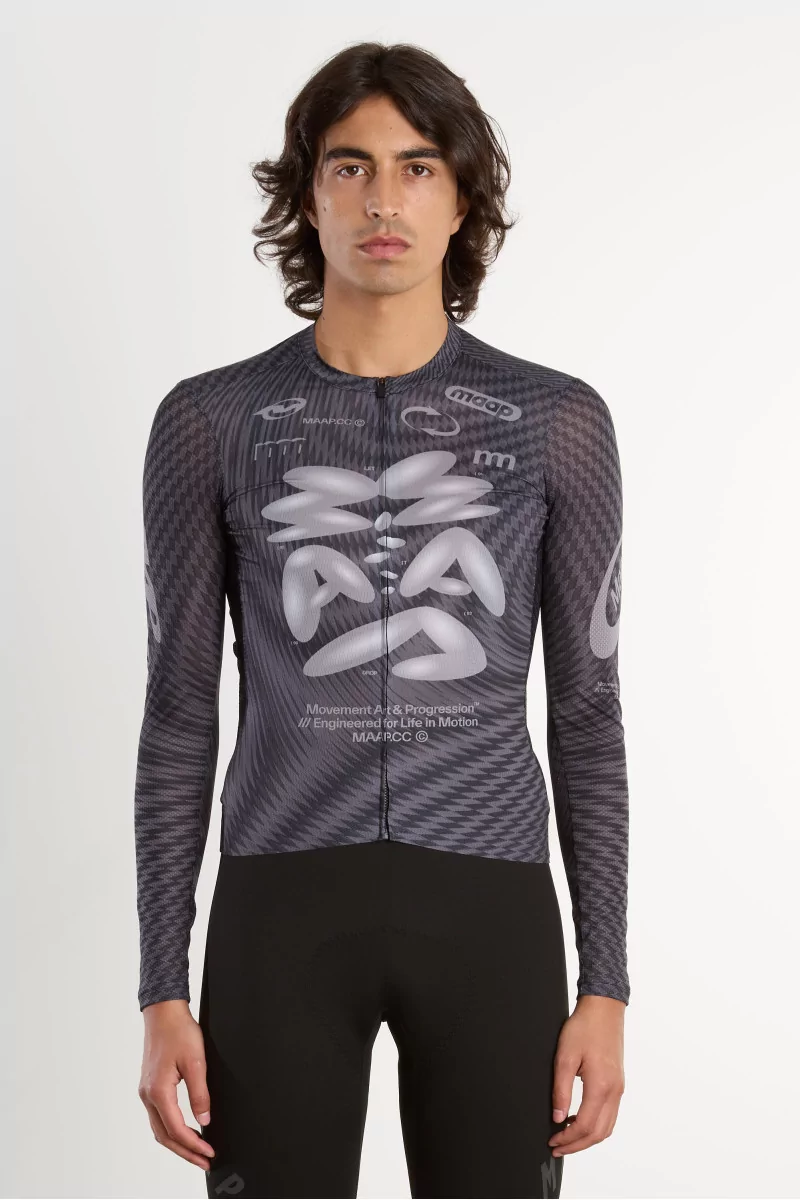 Men's Spectrum Pro Air LS Cycling Jersey MAAP – Carbon Black | Centre Commercial