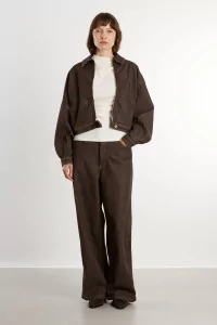 YMC Replacement Jeans Organic Cotton Wide Leg – Brown | Centre Commercial