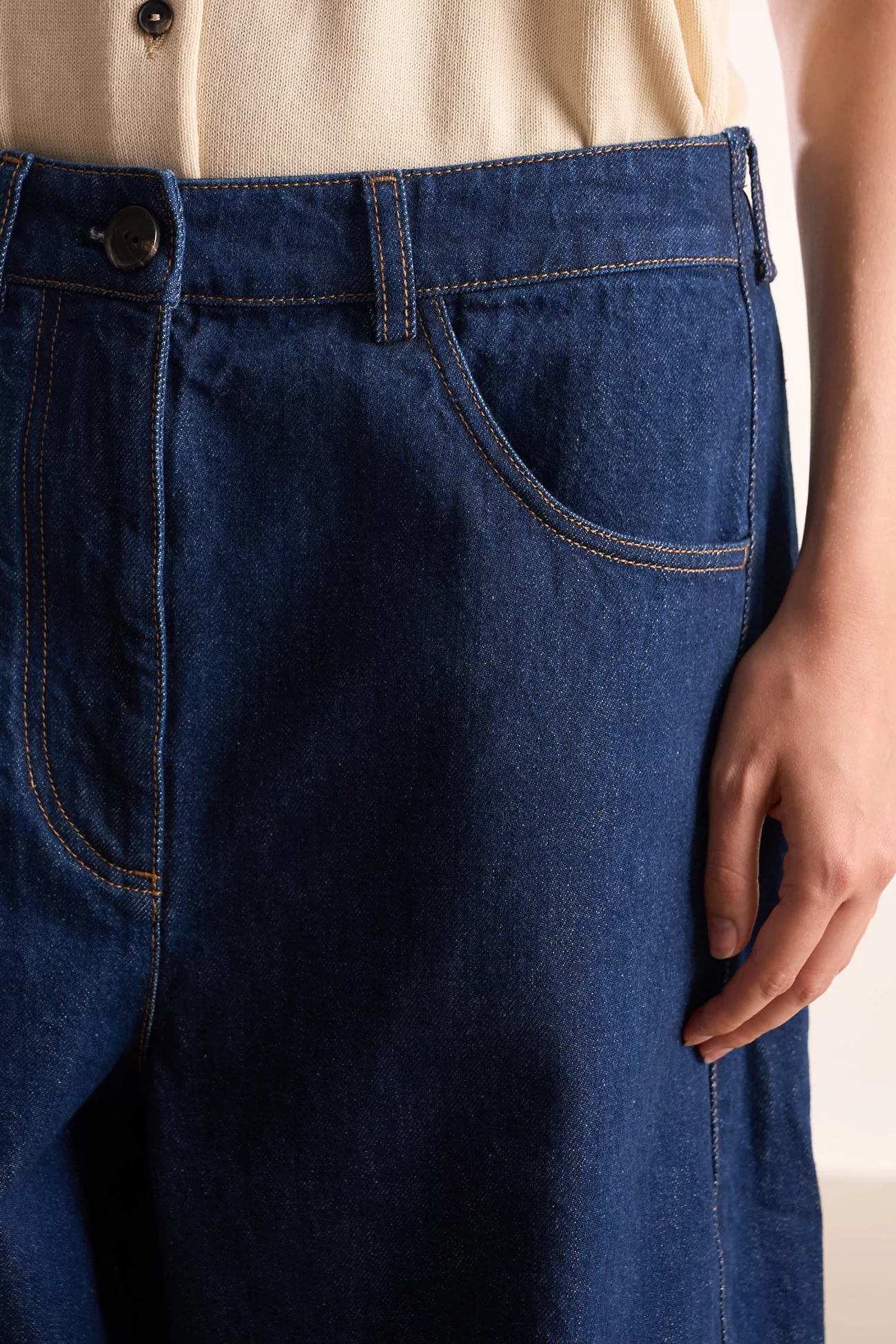 Cordera Curved Baggy Women's Jeans – Denim | Centre Commercial