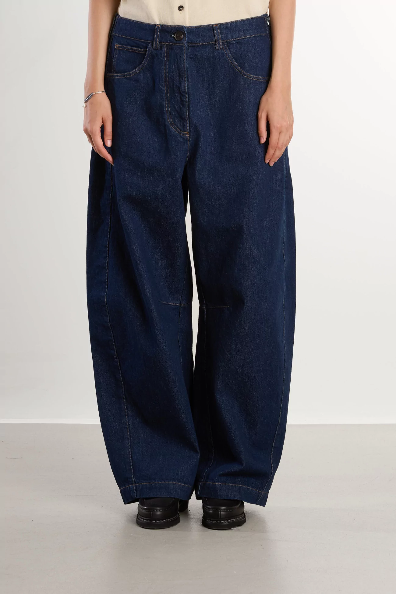 Cordera Curved Baggy Women's Jeans – Denim | Centre Commercial