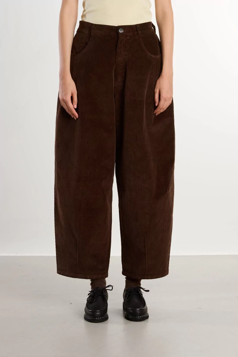 Cordera Corduroy Baggy Women's Pants – Brown | Centre Commercial