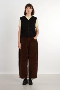 Cordera Corduroy Baggy Women's Pants – Brown | Centre Commercial