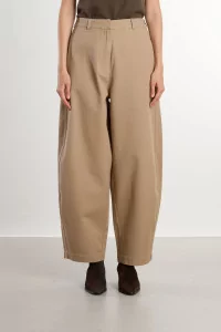 Cordera Cotton Curved Women's Pants – Camel | Centre Commercial