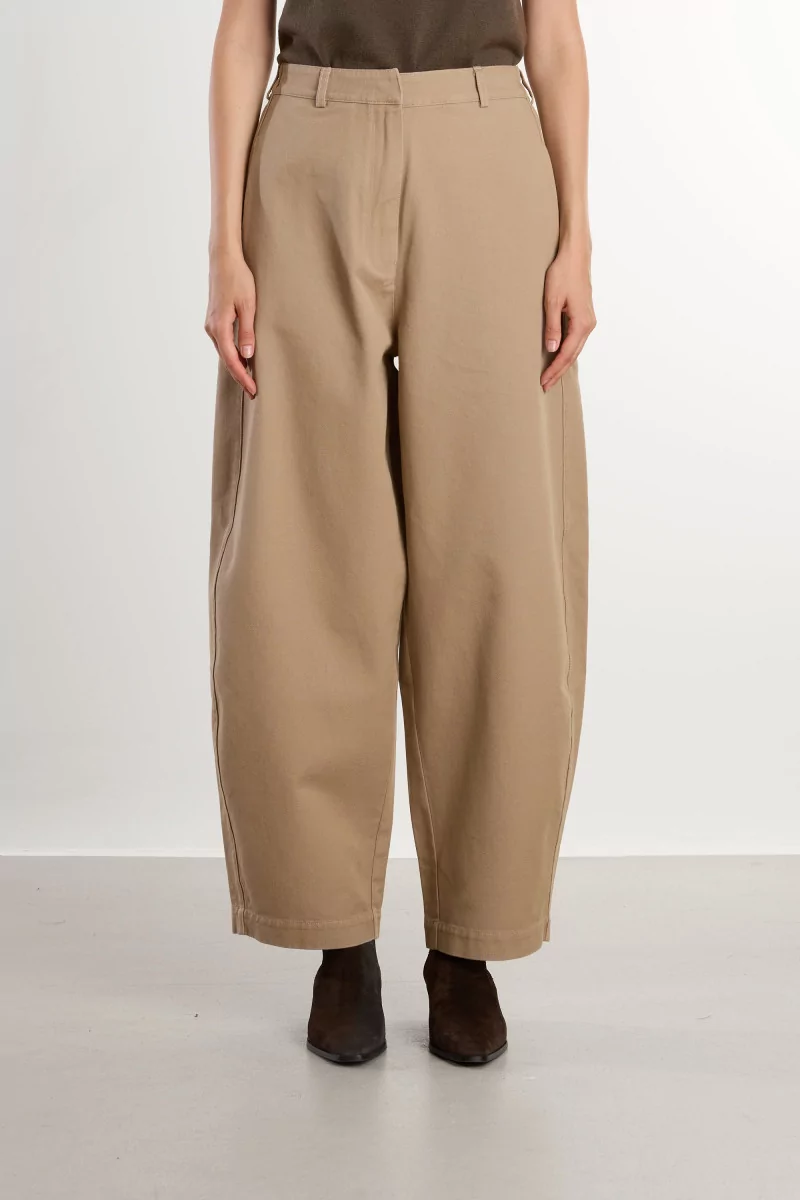 Cordera Cotton Curved Women's Pants – Camel | Centre Commercial
