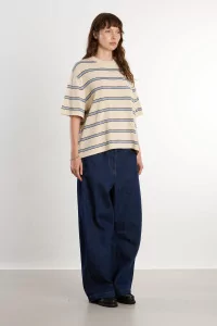 Cordera Organic Cotton Striped Women's T-Shirt – Beige | Centre Commercial