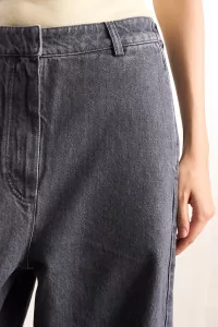 Cordera Washed Denim Curved Women's Pants – Grey | Centre Commercial