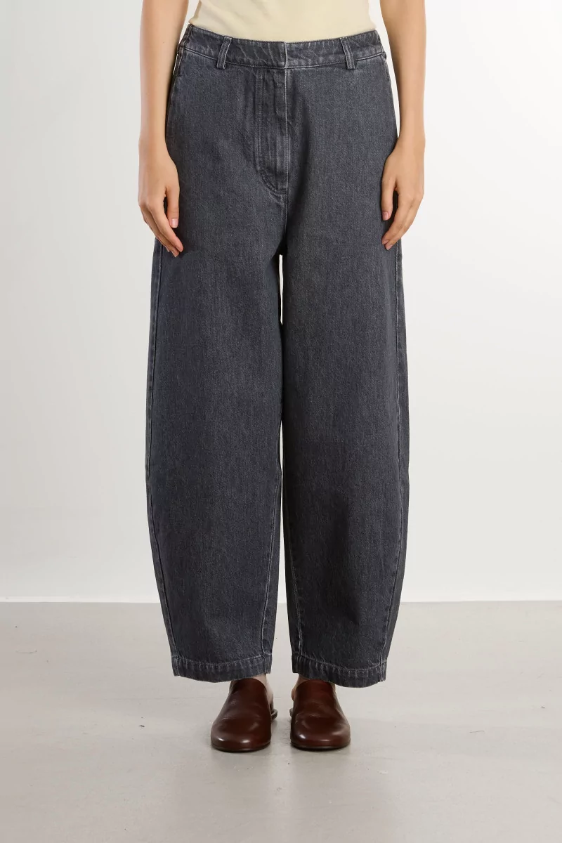 Cordera Washed Denim Curved Women's Pants – Grey | Centre Commercial