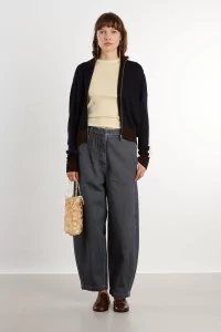 Cordera Washed Denim Curved Women's Pants – Grey | Centre Commercial