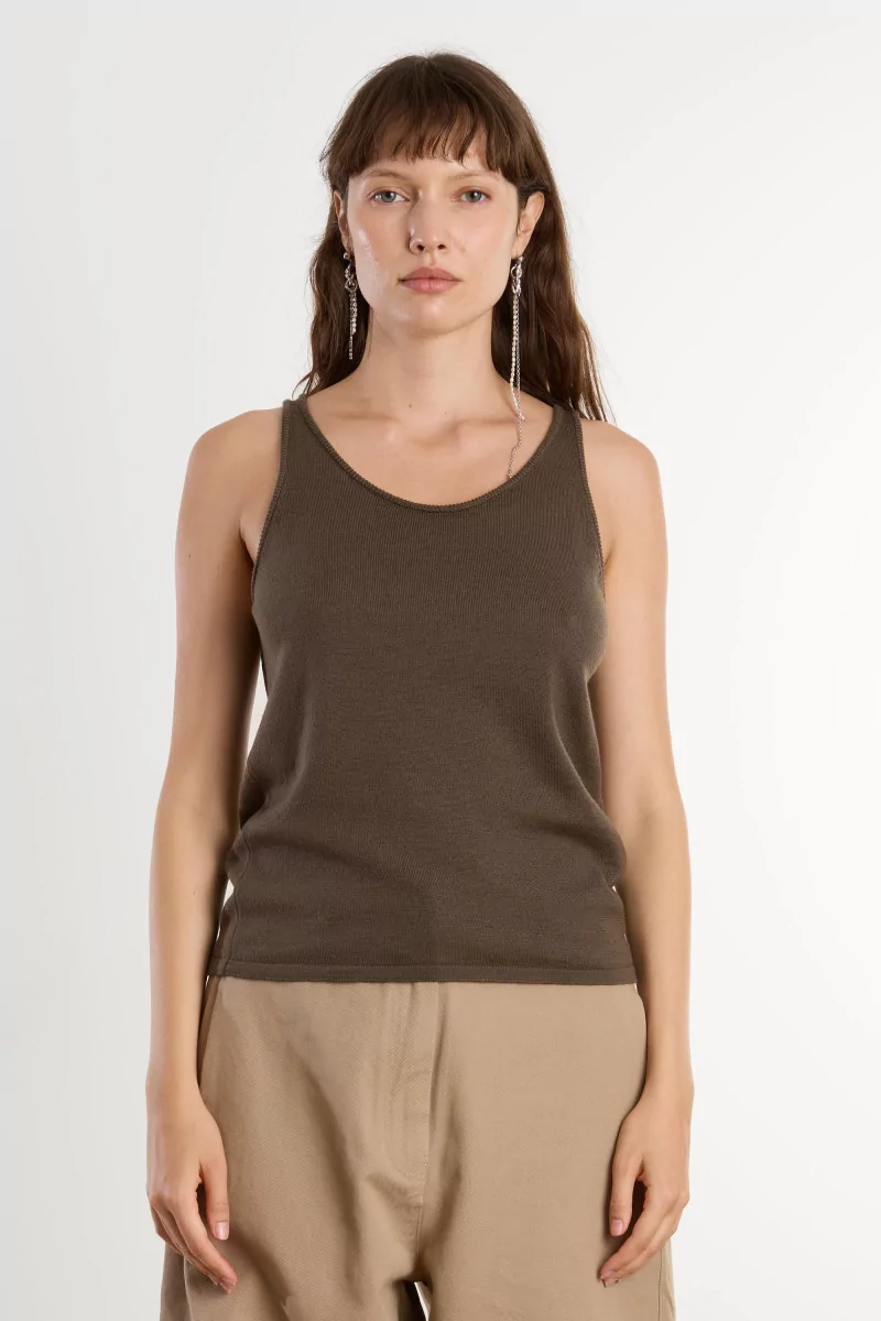 Cordera Merino Wool Women's Tank Top – Taupe | Centre Commercial
