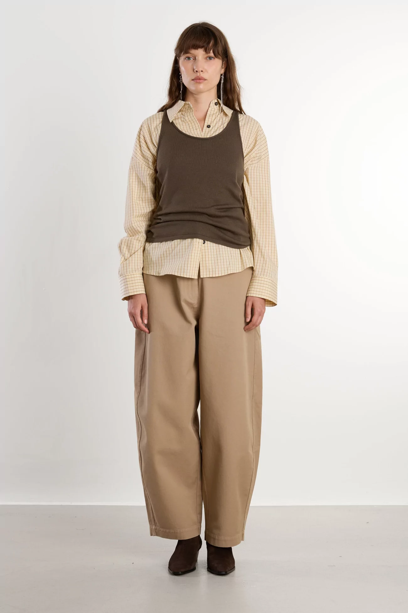 Débardeur Femme Laine Mérinos Cordera – Taupe | Centre Commercial