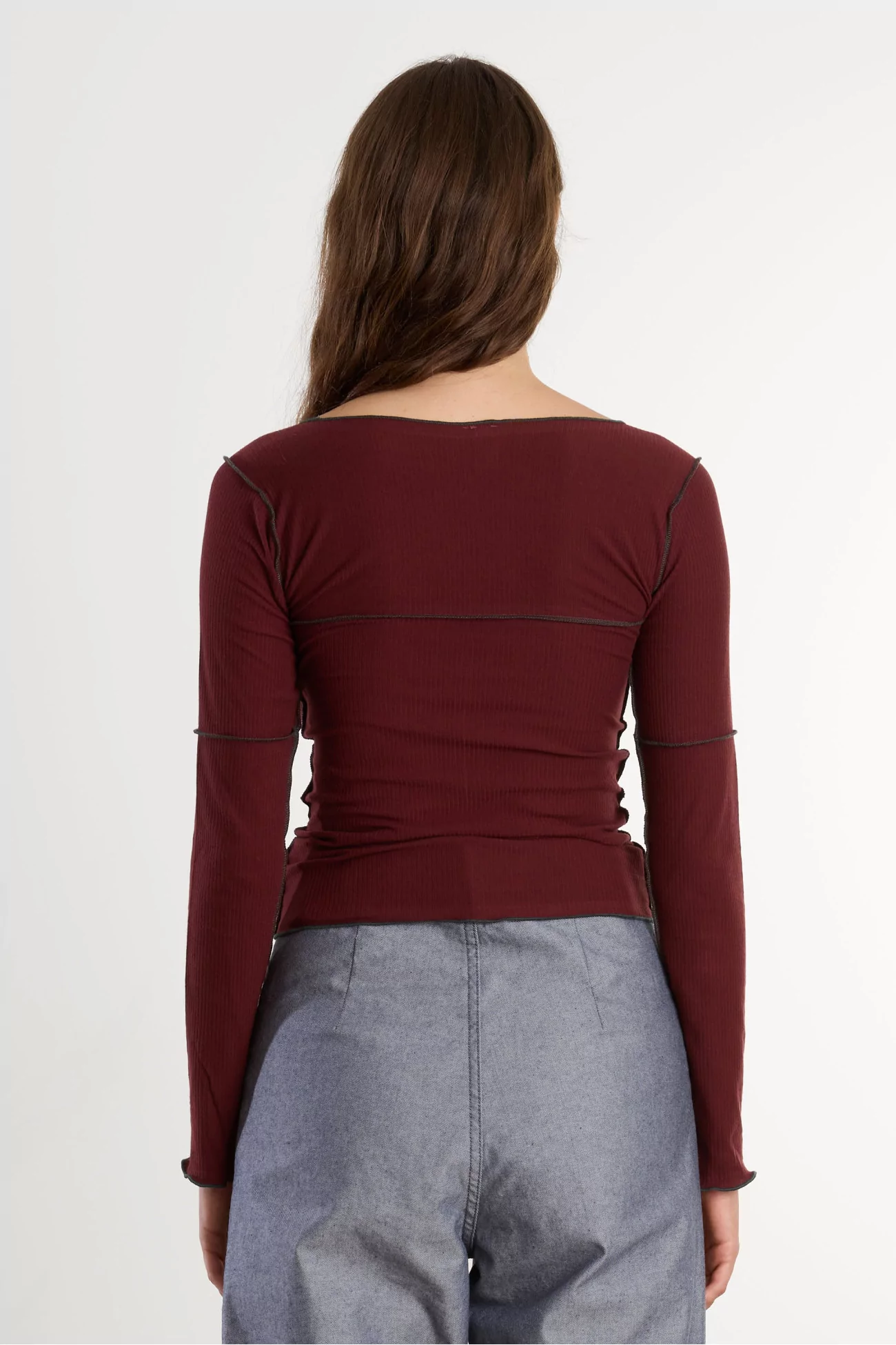 Cinder Turtleneck Ribbed Organic Cotton – Nara Red | Centre Commercial