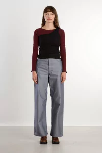 Cinder Turtleneck Ribbed Organic Cotton – Nara Red | Centre Commercial
