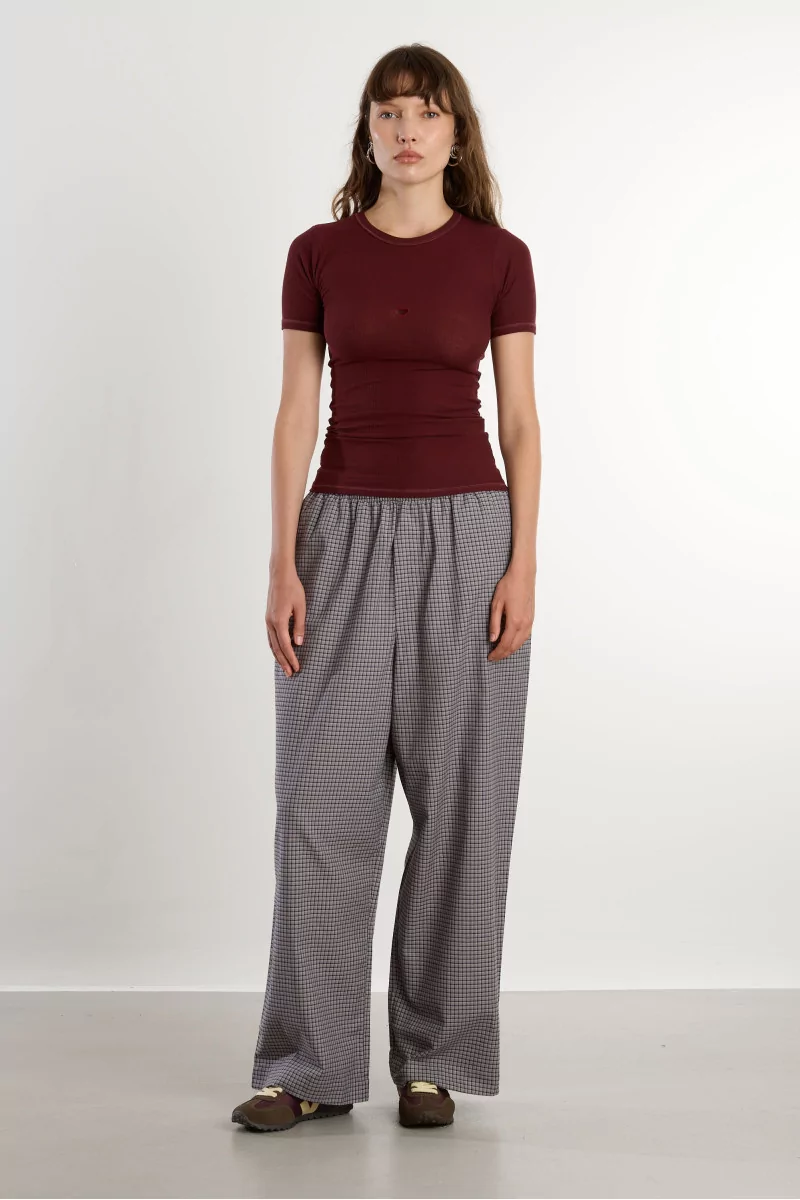 Claude Pants Organic Cotton Flannel – Consul Check | Centre Commercial