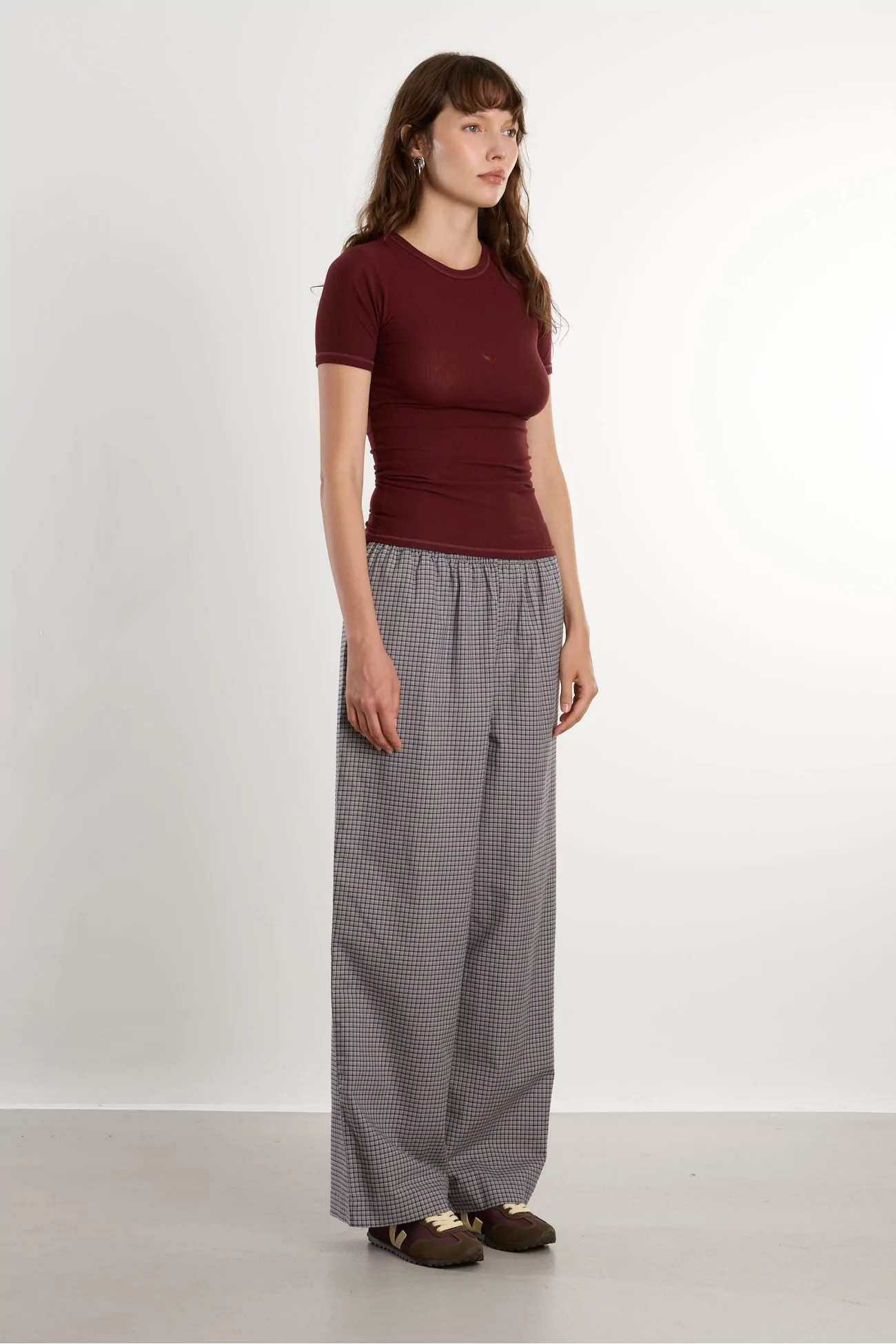 Heart Tee Organic Cotton Heart Cut-Out – Nara Red | Centre Commercial