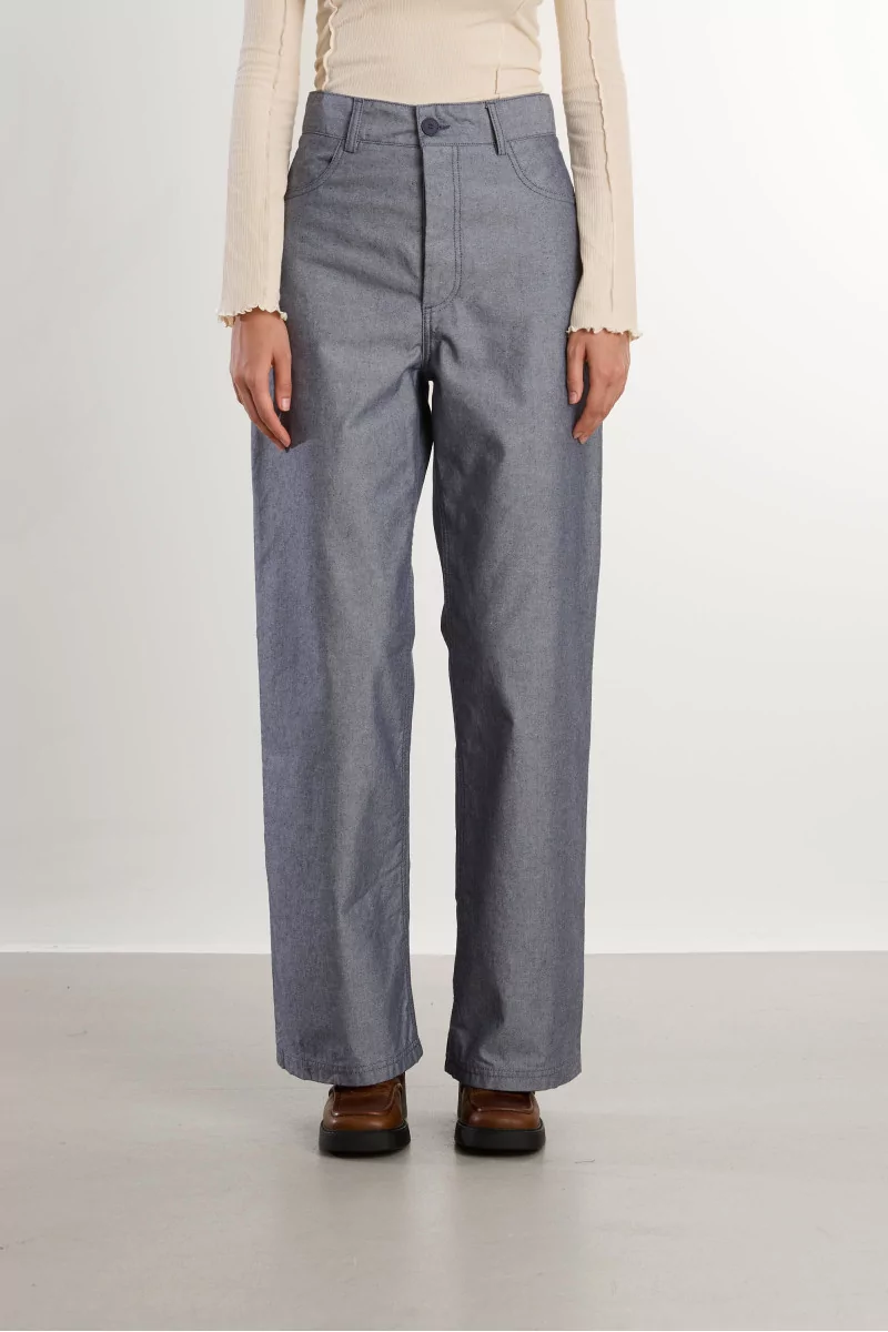 Navalo Pants Recycled Denim High Waist – Dark Denim | Centre Commercial