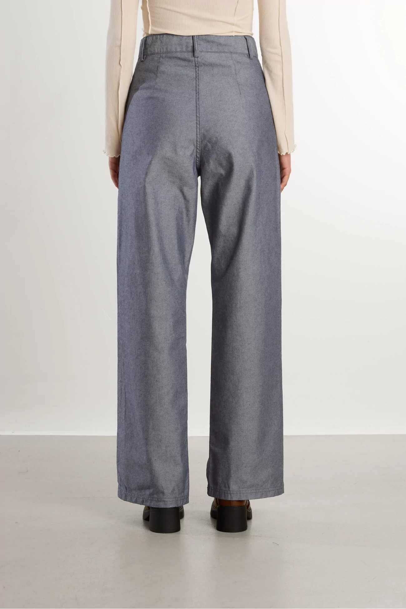 Navalo Pants Recycled Denim High Waist – Dark Denim | Centre Commercial
