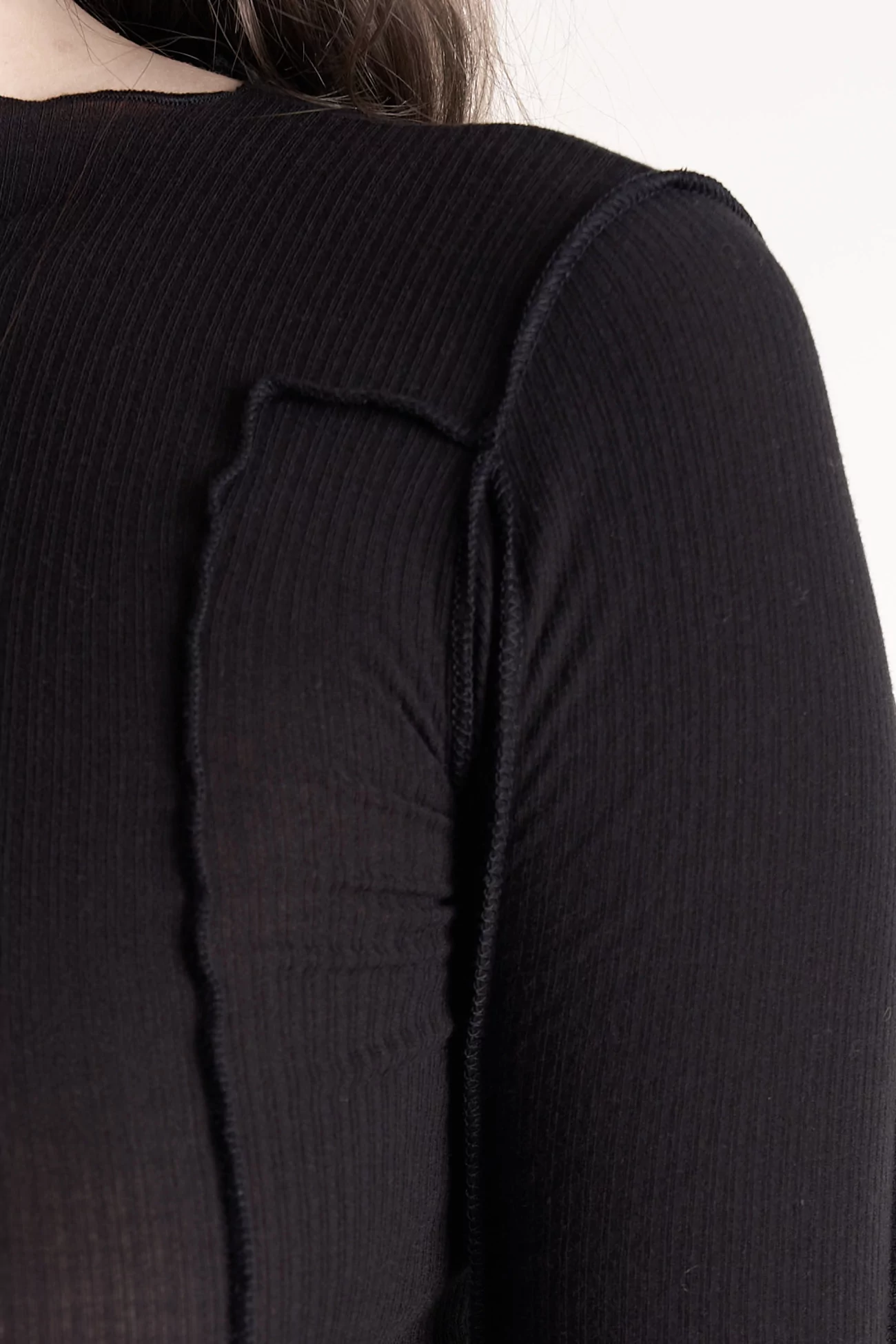Omato Long Sleeve Tee Organic Cotton – Black | Centre Commercial