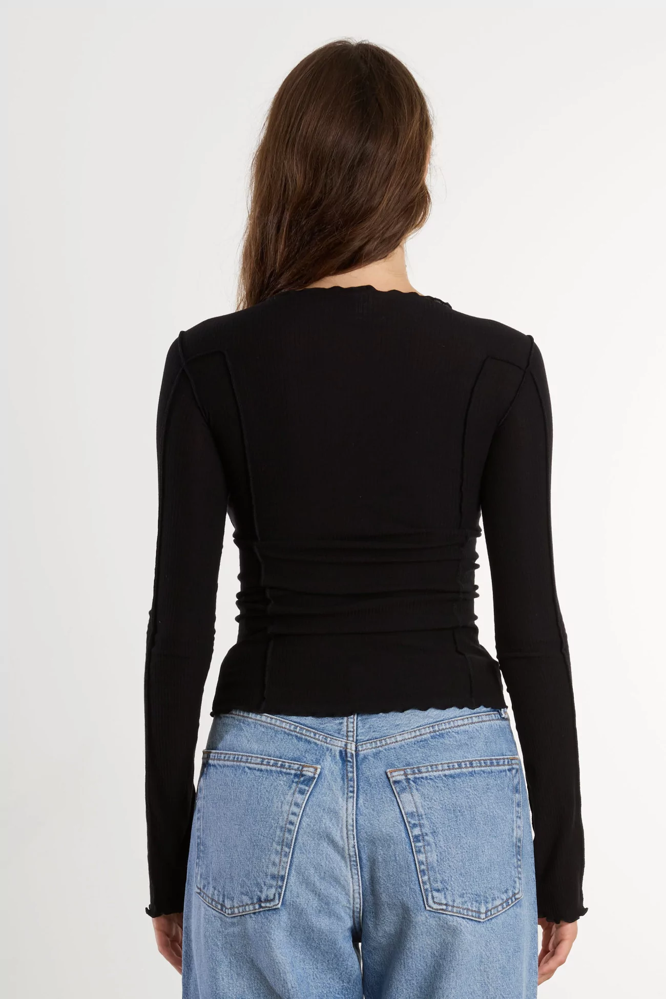 Omato Long Sleeve Tee Organic Cotton – Black | Centre Commercial
