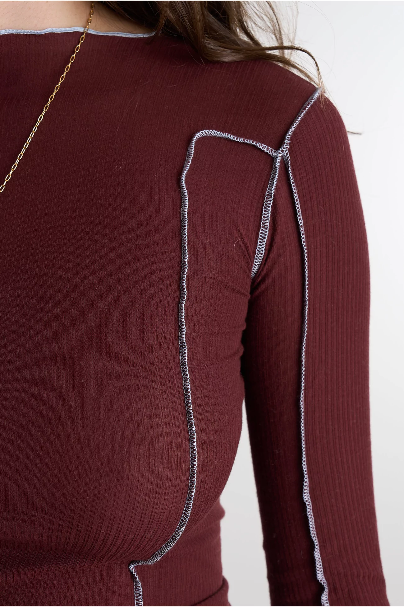 Omato Long Sleeve Tee Organic Cotton – Nara Red | Centre Commercial