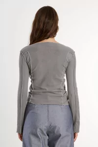 Omato Long Sleeve Tee Mineral Dye – Elie Grey | Centre Commercial