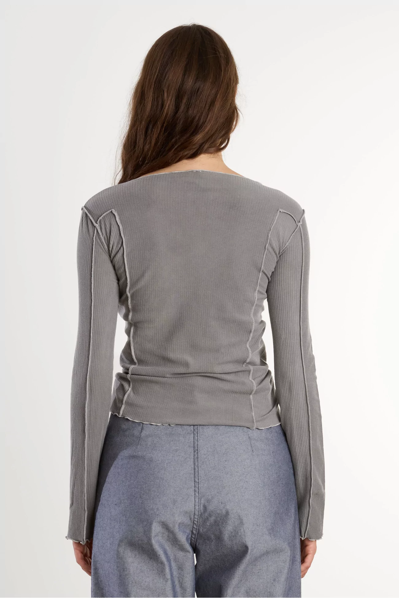 Omato Long Sleeve Tee Mineral Dye – Elie Grey | Centre Commercial