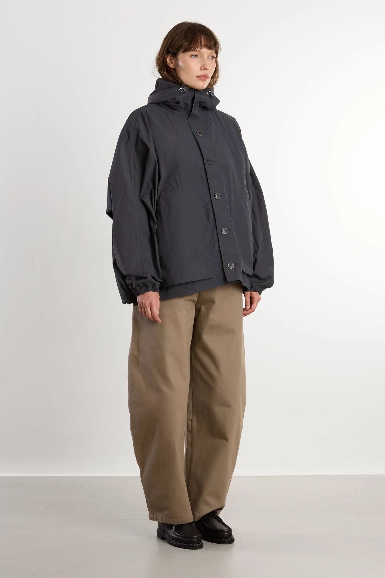 Recycled Polyamide Bonehead Jacket – Grey | Centre Commercial