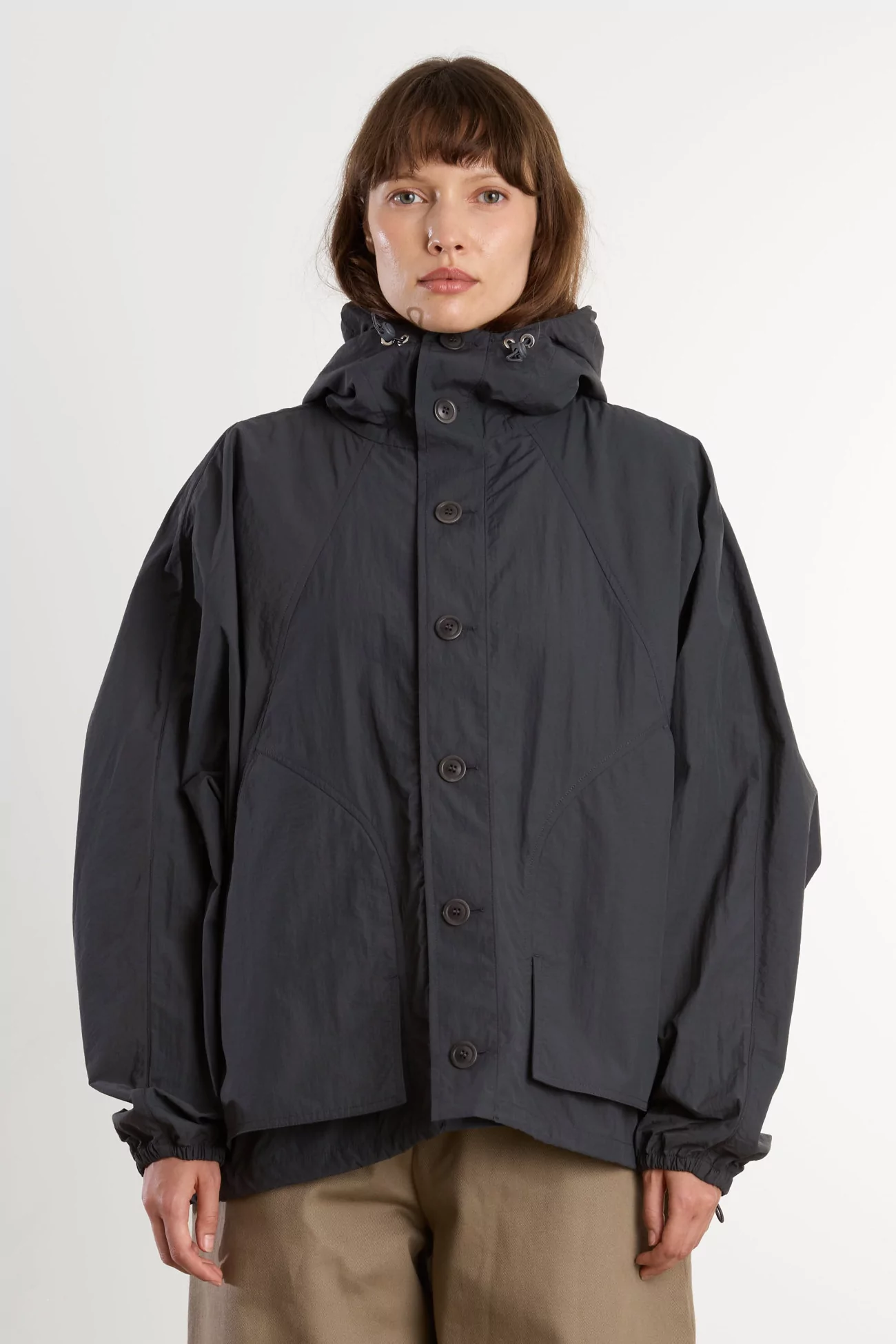 Recycled Polyamide Bonehead Jacket – Grey | Centre Commercial