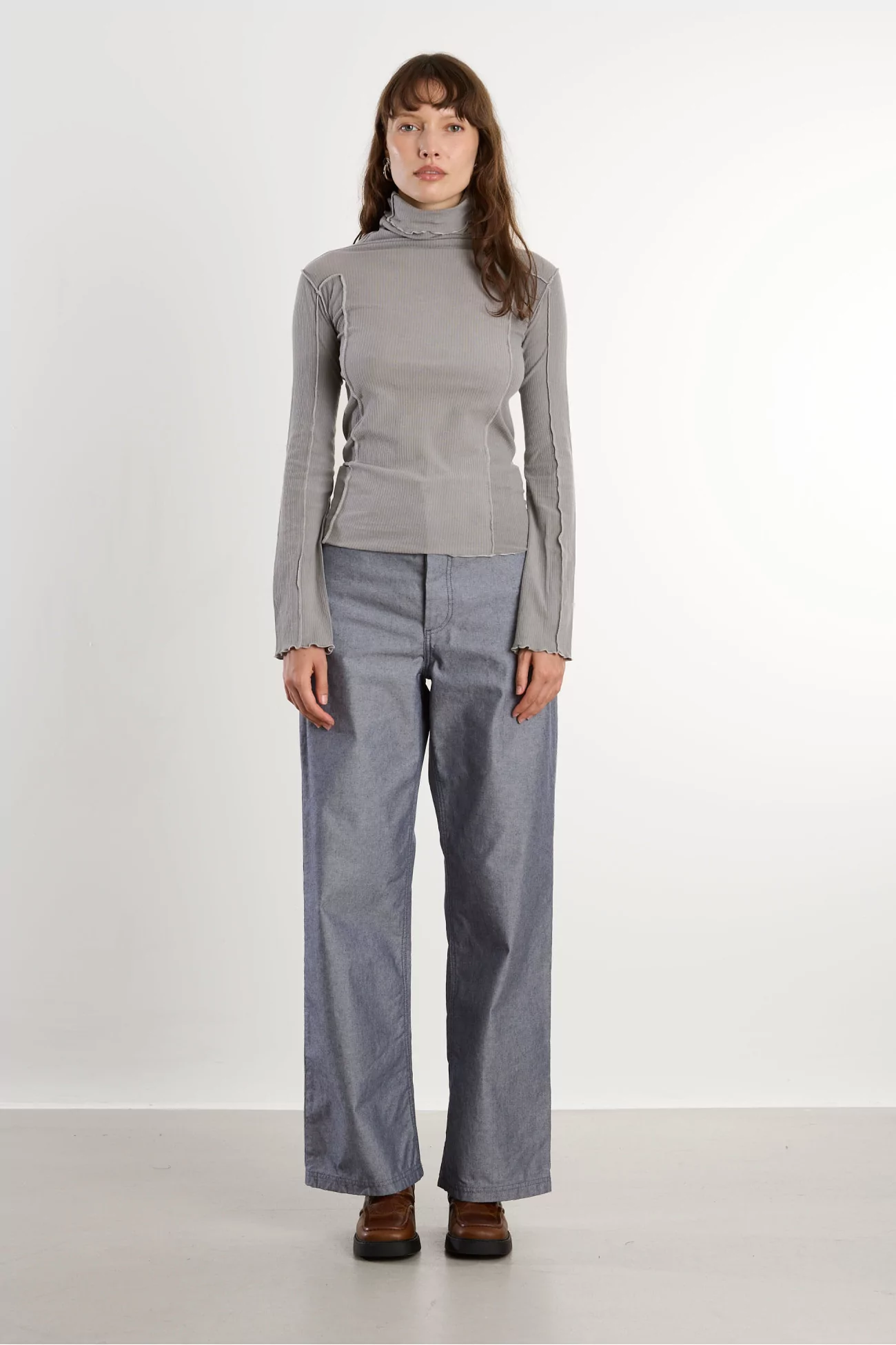 Omato Turtleneck Organic Cotton Mineral Dye – Elie Grey | Centre Commercial