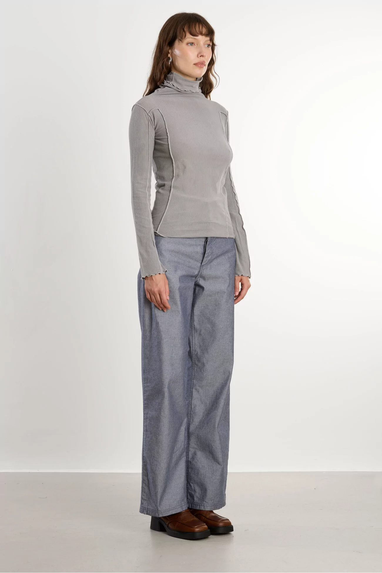 Omato Turtleneck Organic Cotton Mineral Dye – Elie Grey | Centre Commercial
