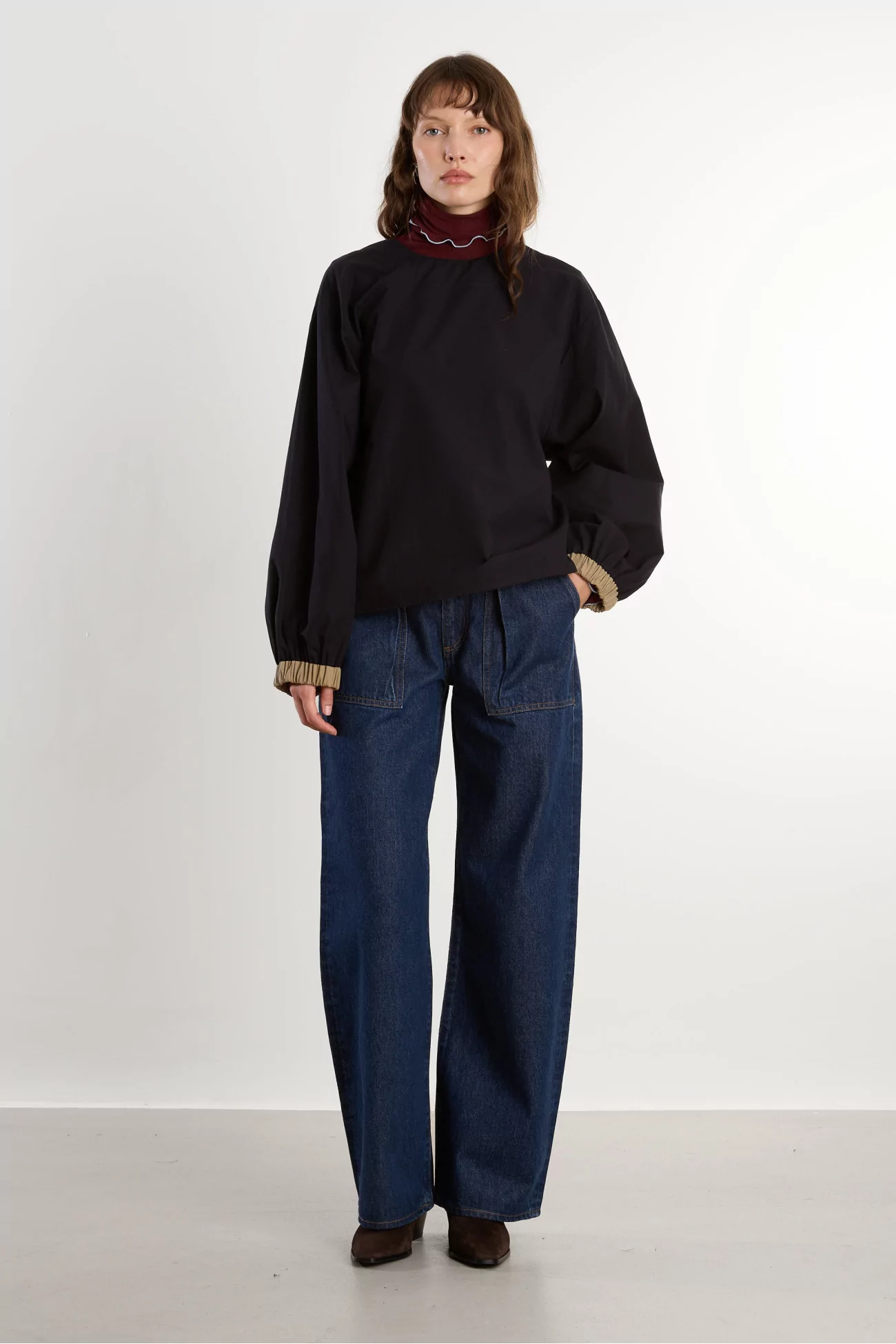 Omato Turtleneck Ribbed Organic Cotton – Nara Red | Centre Commercial